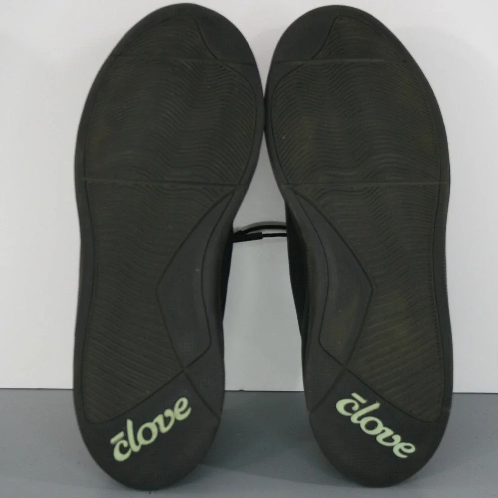 Clove Women's Black Leather‎ Slip On Sneakers Nurse Shoes Size 8